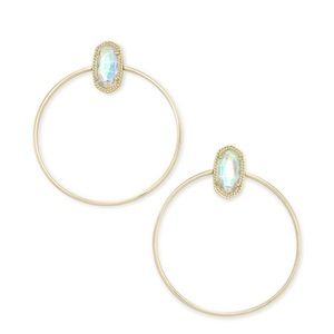 Kendra Scott Mayra earrings dichroic glass